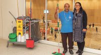Schoonmaken in de Sportcampus