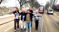 Protesten tegen herrietrams Dedemsvaartweg